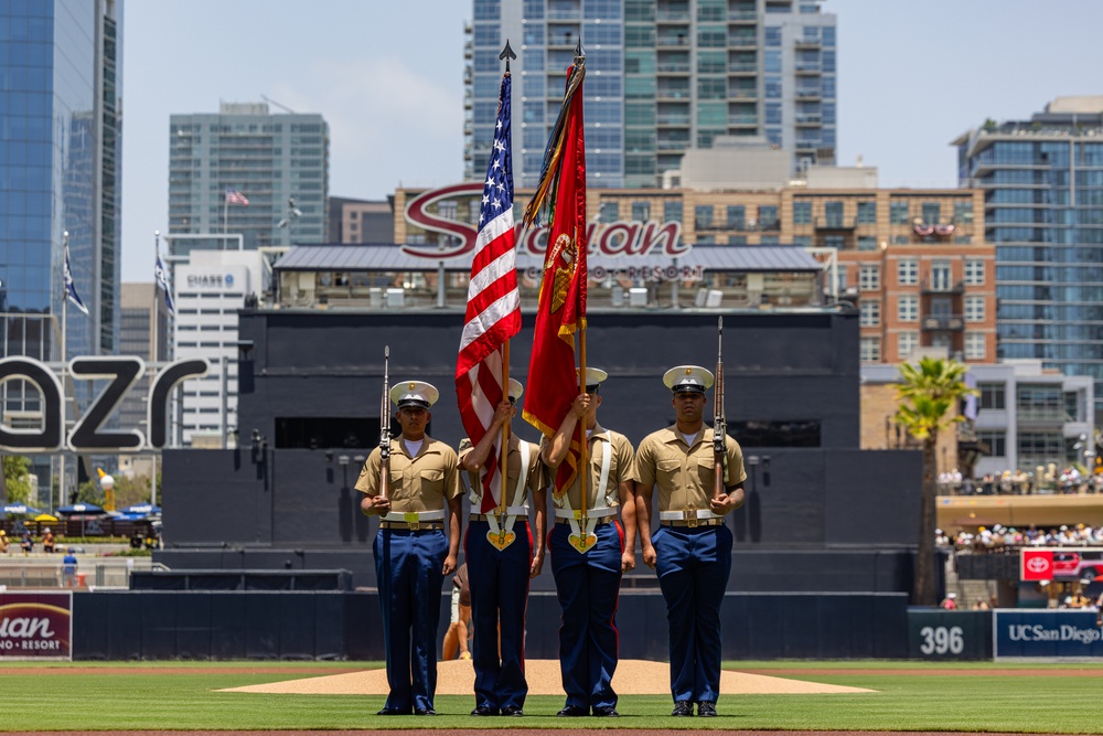 3rd MAW San Diego Padres flyover and Salute to Service