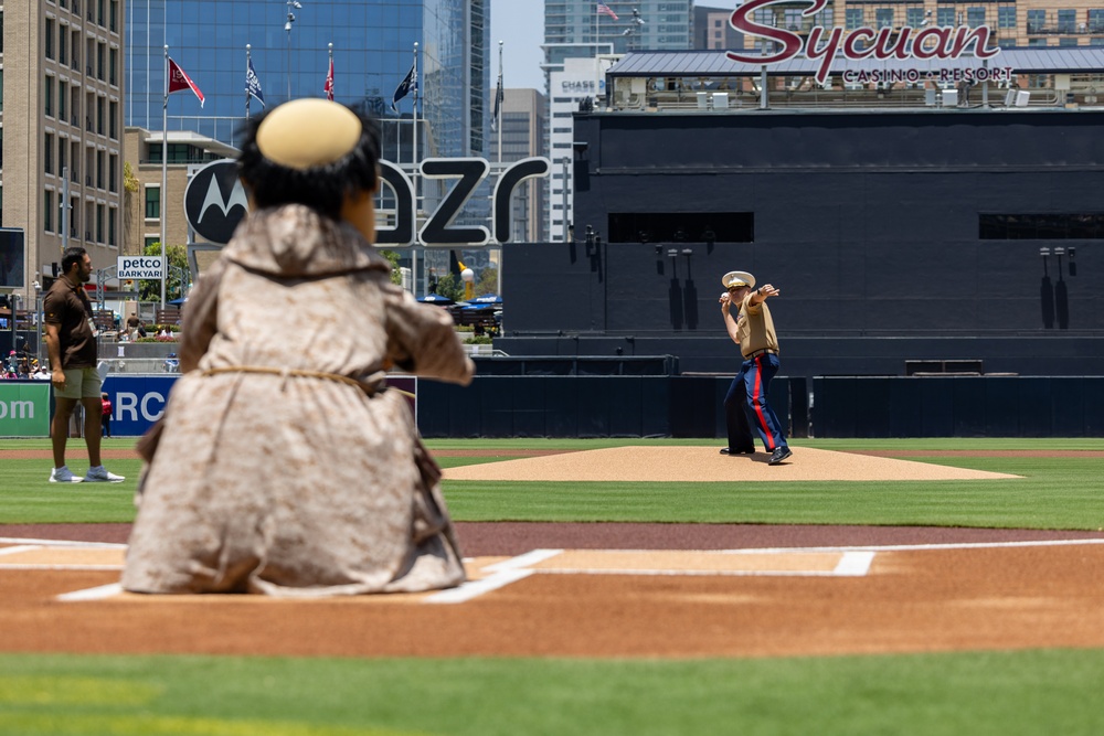 3rd MAW San Diego Padres flyover and Salute to Service