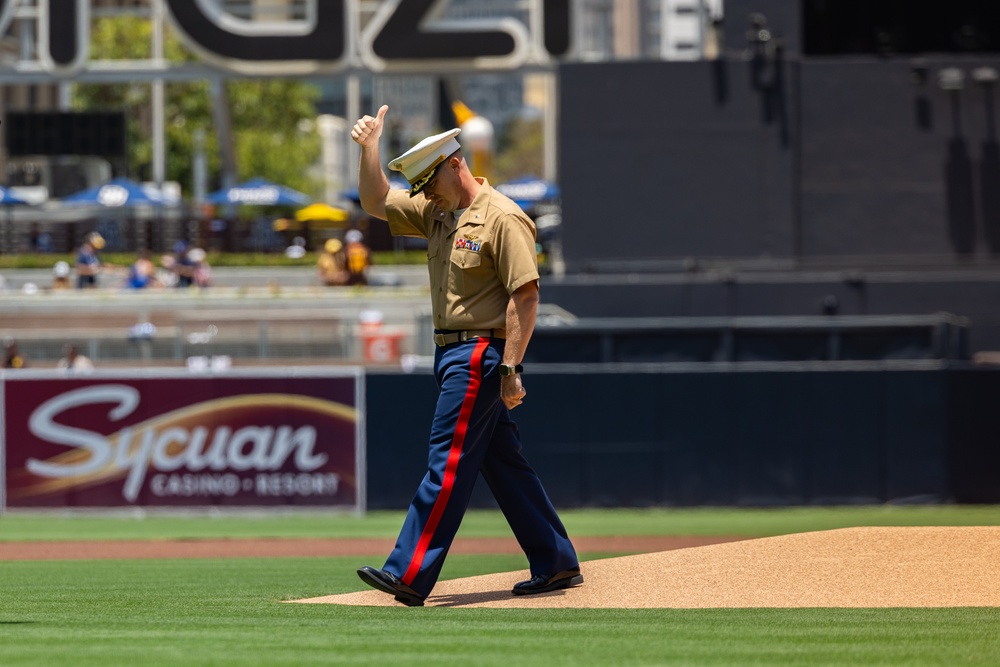 3rd MAW San Diego Padres flyover and Salute to Service