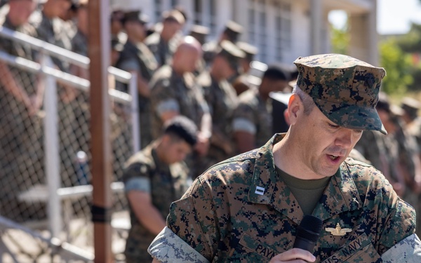 1st LAR holds change of command ceremony