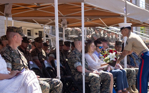 1st LAR holds change of command ceremony