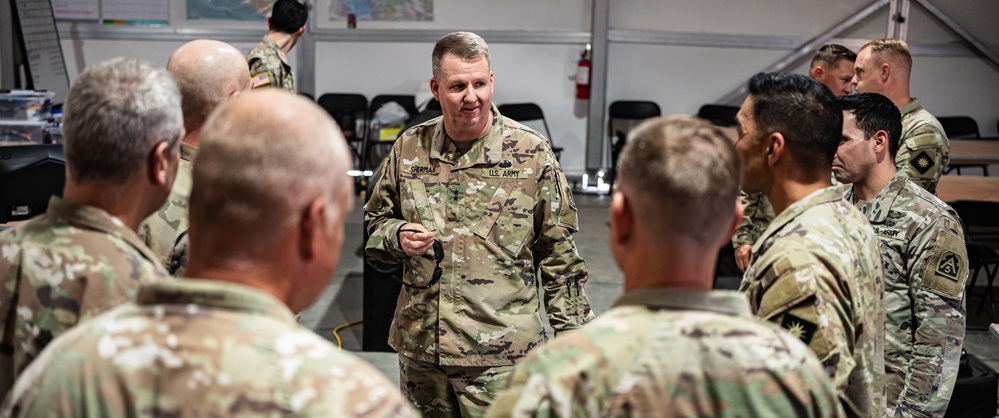 Major General Sherman assesses operations with Task Force 51