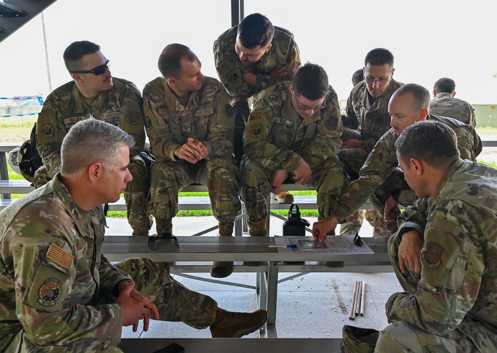 155th Civil Engineering Airmen Practice Combat Skills