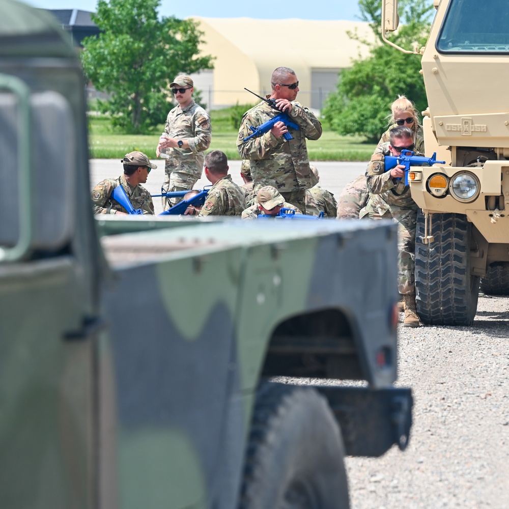 155th Civil Engineering Airmen Practice Combat Skills