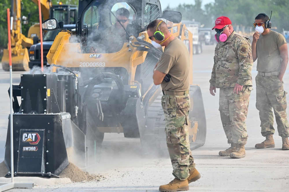 155th Civil Engineering Airmen Practice Combat Skills