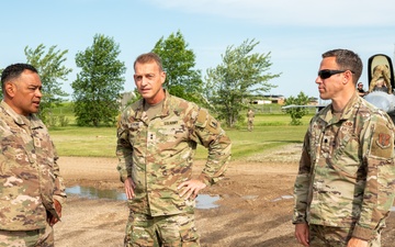 Nebraska National Guard Leadership Visits 155th Civil Engineers While Training