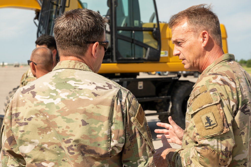 Nebraska National Guard Leadership Visits 155th Civil Engineers While Training