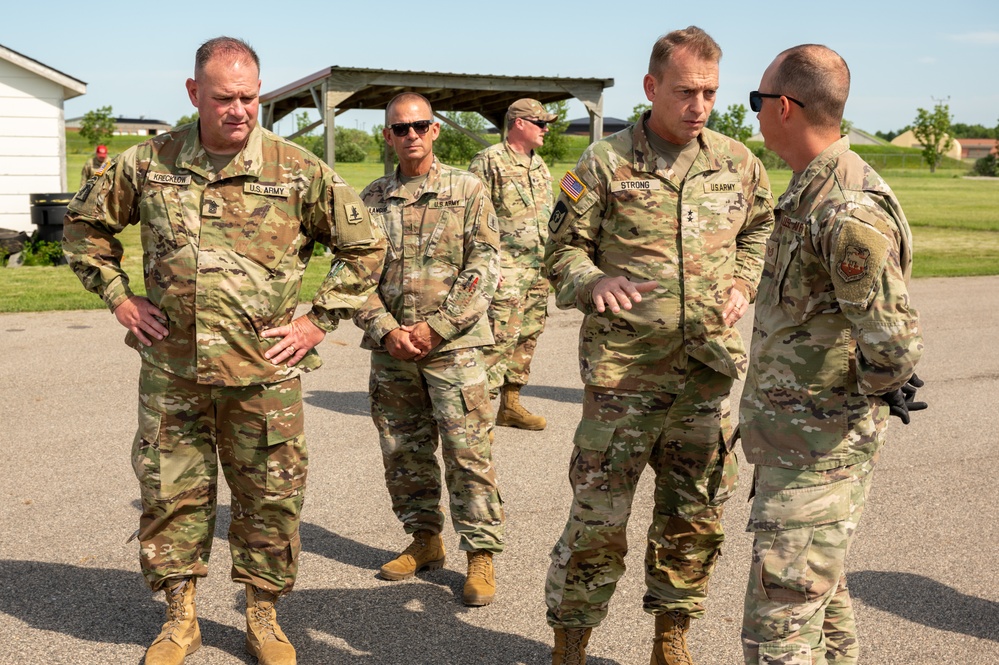 Nebraska National Guard Leadership Visits 155th Civil Engineers While Training