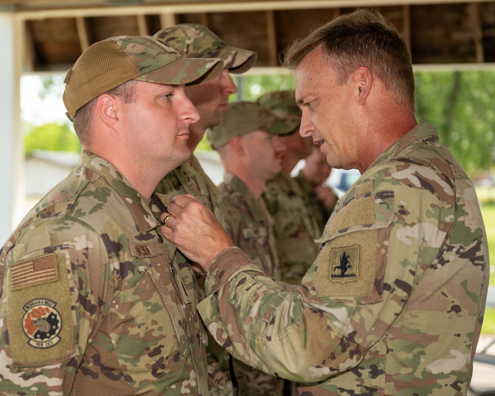 Nebraska National Guard Leadership Visits 155th Civil Engineers While Training