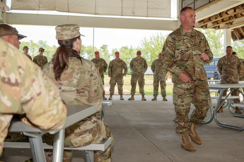 Nebraska National Guard Leadership Visits 155th Civil Engineers While Training