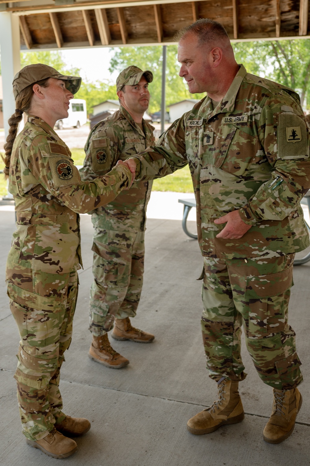 Nebraska National Guard Leadership Visits 155th Civil Engineers While Training