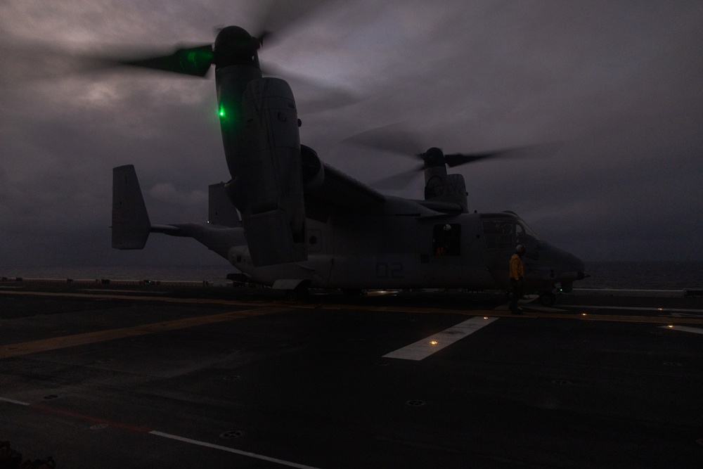 31st MEU | USS America conducts rapid flight operations
