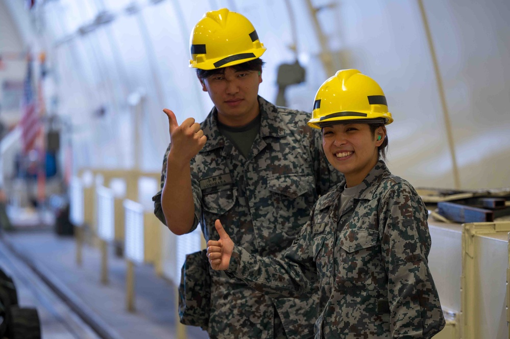 JASDF observe annual ASAF maintenance lift certification