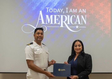 RLSO WESTPAC Hosts Naturalization Ceremony Aboard CFAY