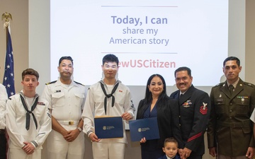 RLSO WESTPAC Hosts Naturalization Ceremony Aboard CFAY