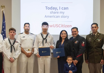 RLSO WESTPAC Hosts Naturalization Ceremony Aboard CFAY