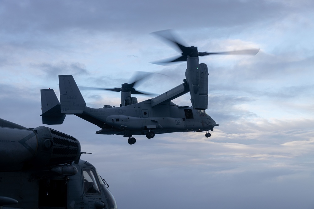 31st MEU | USS America conducts rapid flight operations