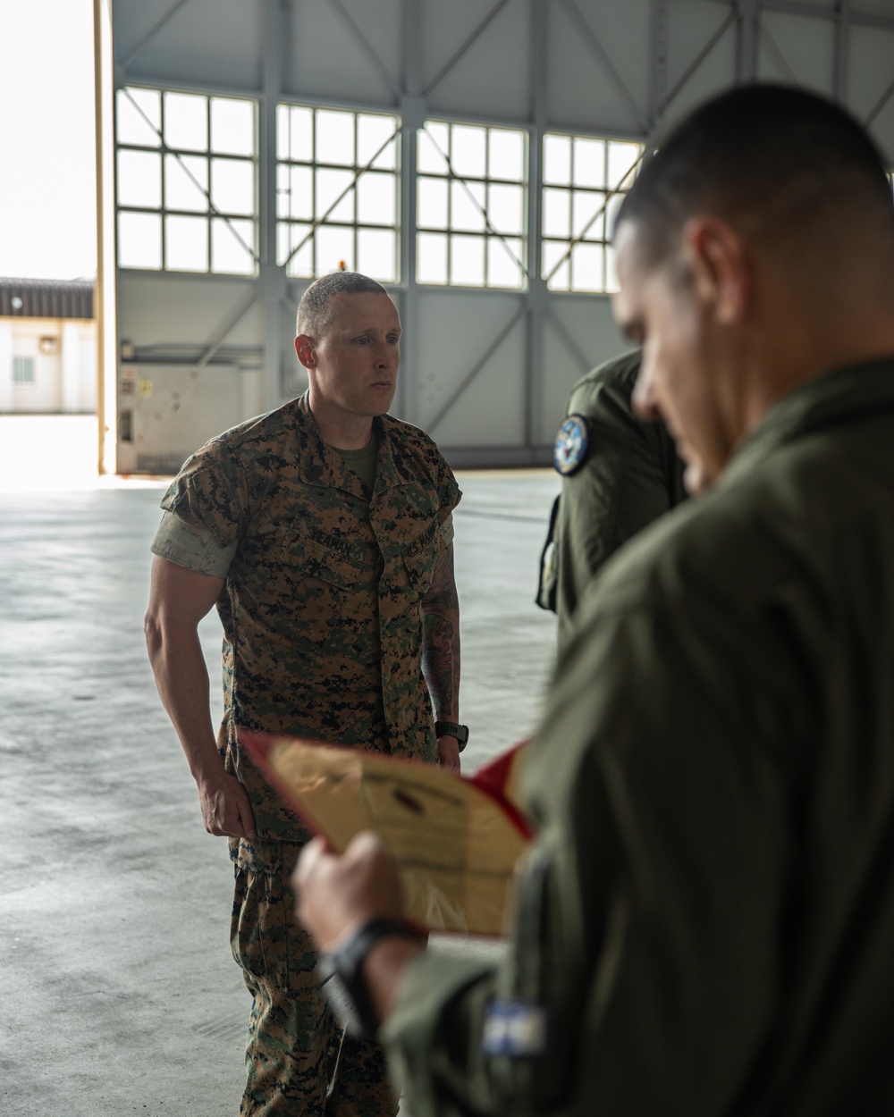 VMFA-214 Sgt. Maj. Yeaman Reenlistment Ceremony