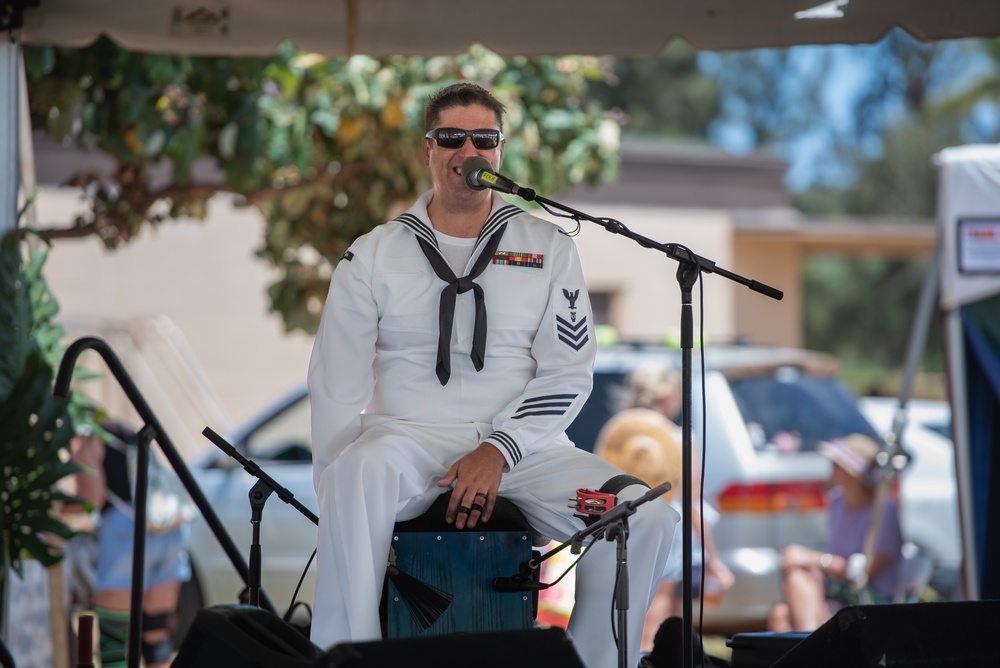 Musician 1st Class Owen Sczerba Performs at 2025 Haleiwa Arts Festival