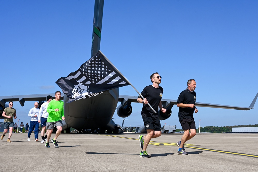 721st Aerial Port Squadron holds Port Dawg Memorial Run