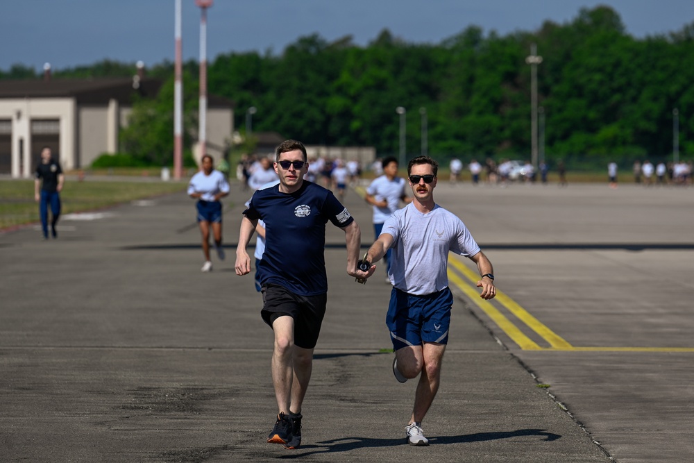 721st Aerial Port Squadron holds Port Dawg Memorial Run