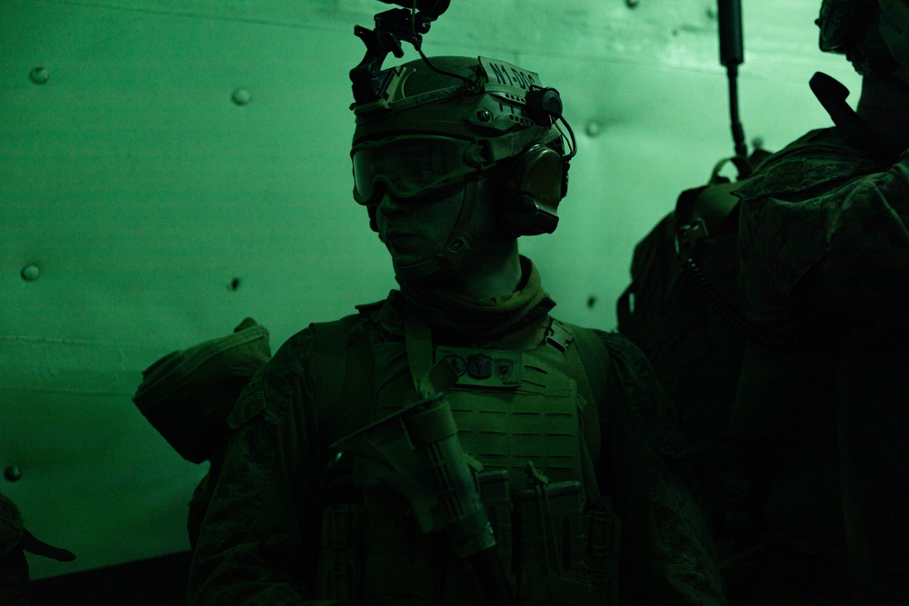 31st MEU | BLT 1/7 conducts night TRAP exercise