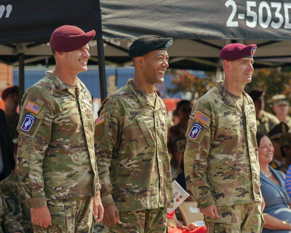 Col. Mark Bush Assumes Command of 173rd Airborne Brigade