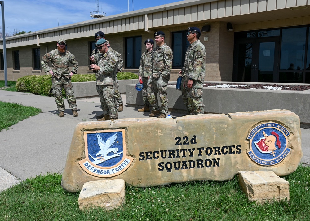 Security forces land navigation training