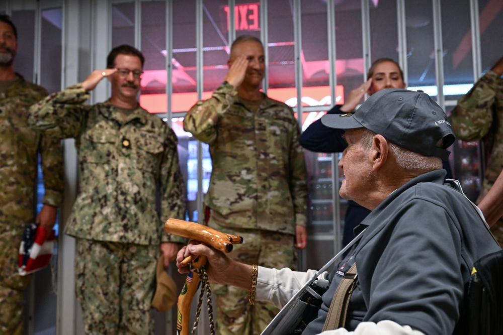 SOCOM members welcome home 75 Veterans during Honor Flight Mission 53