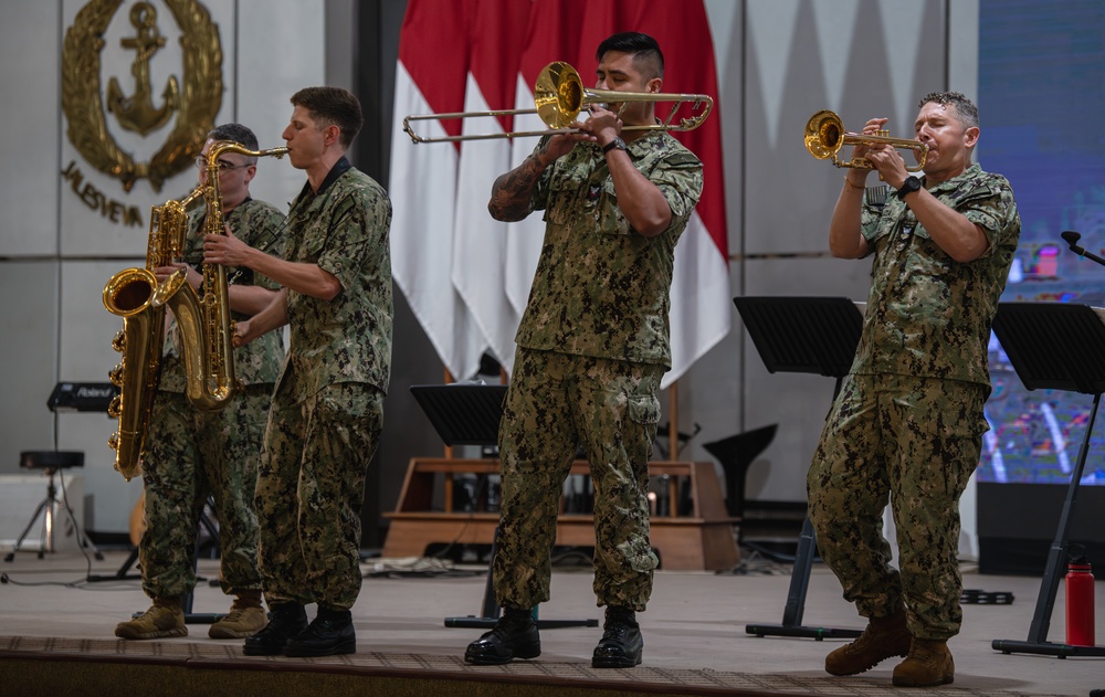 U.S., Indonesian Navies Conduct CARAT Indonesia 2025 Music Subject Matter Expert Exchange