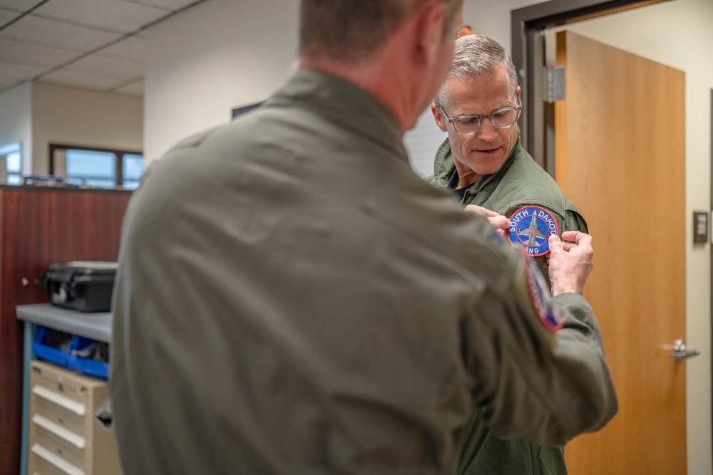 Sioux Falls Civic Leader flies with 114th Fighter Wing