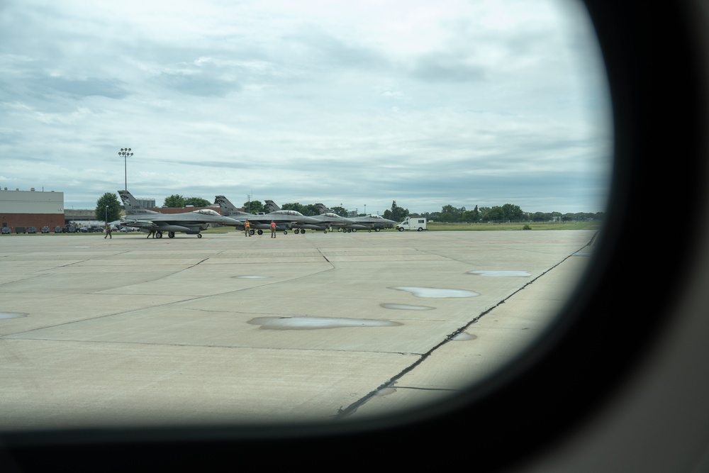 Sioux Falls Civic Leader flies with 114th Fighter Wing