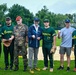521 AMOW Deputy Commander Throws Out First Pitch at Saarlouis Hornets Game