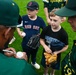 521 AMOW Deputy Commander Throws Out First Pitch at Saarlouis Hornets Game