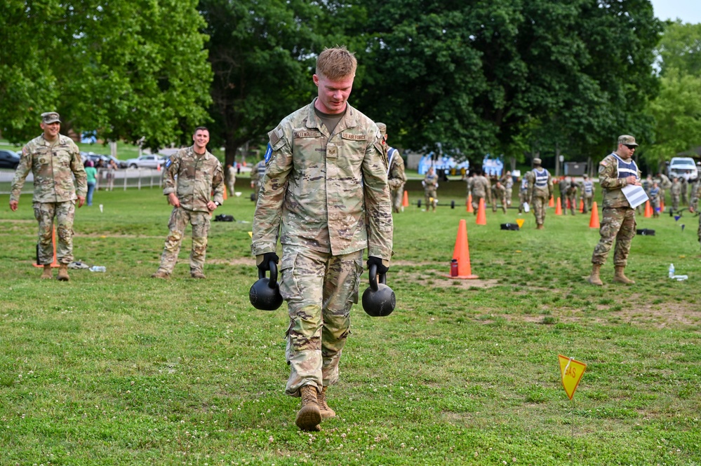 Mindset and Muscle: Air Force Duo Takes Third in CBRN Warrior Competition