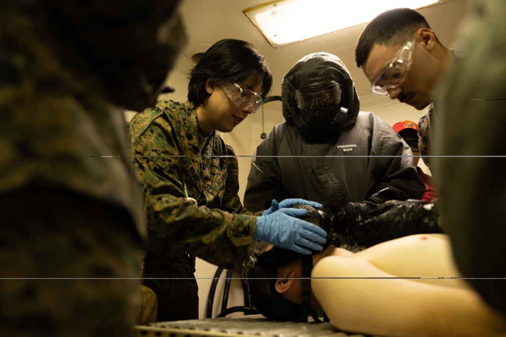31st MEU | CBRN decontamination training