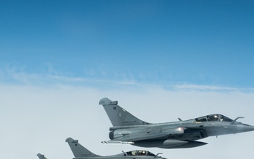 Atlantic Trident 25: 100th ARW refuels 48th FW F-35s, F-15s and French Air and Space Force Rafales