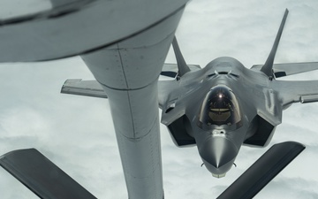 Atlantic Trident 25: 100th ARW refuels 48th FW F-35s, F-15s and French Air and Space Force Rafales