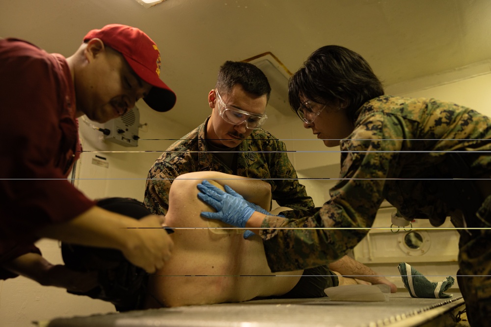 31st MEU | CBRN decontamination training