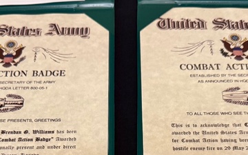 More than 300 Indiana National Guard soldiers awarded combat patch for Kosovo Force mission