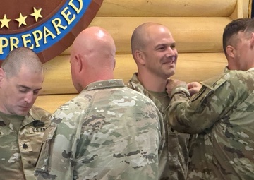 More than 300 Indiana National Guard soldiers awarded combat patch for Kosovo Force mission