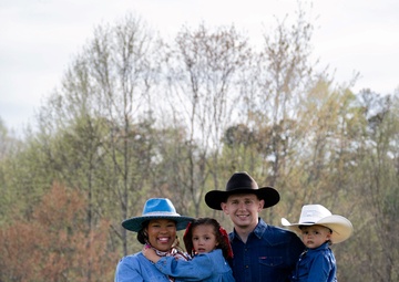 Helton Family Portrait in Western Attire