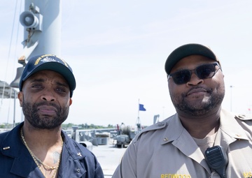 Best Friends Reunite Aboard USNS Joshua Humphreys