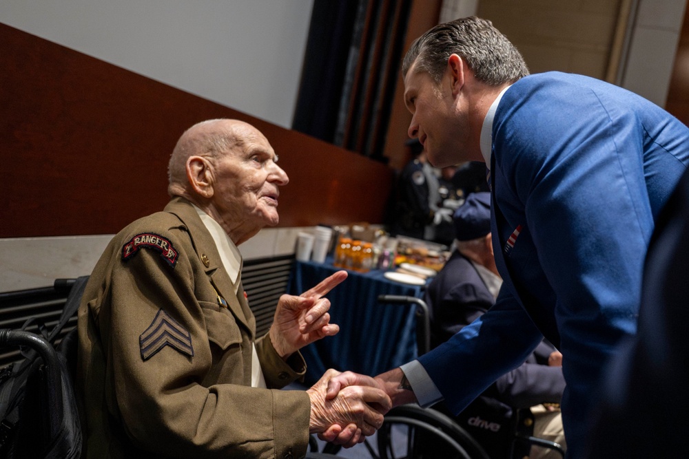 SD Delivers Remarks at Congressional Gold Medal Ceremony Honoring WWII Army Rangers