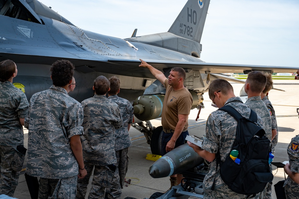 Civil Air Patrol Cadets visit the 122nd Fighter Wing
