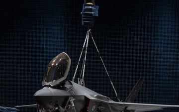 F-35A in the Benefield Anechoic Facility at Edwards Air Force Base