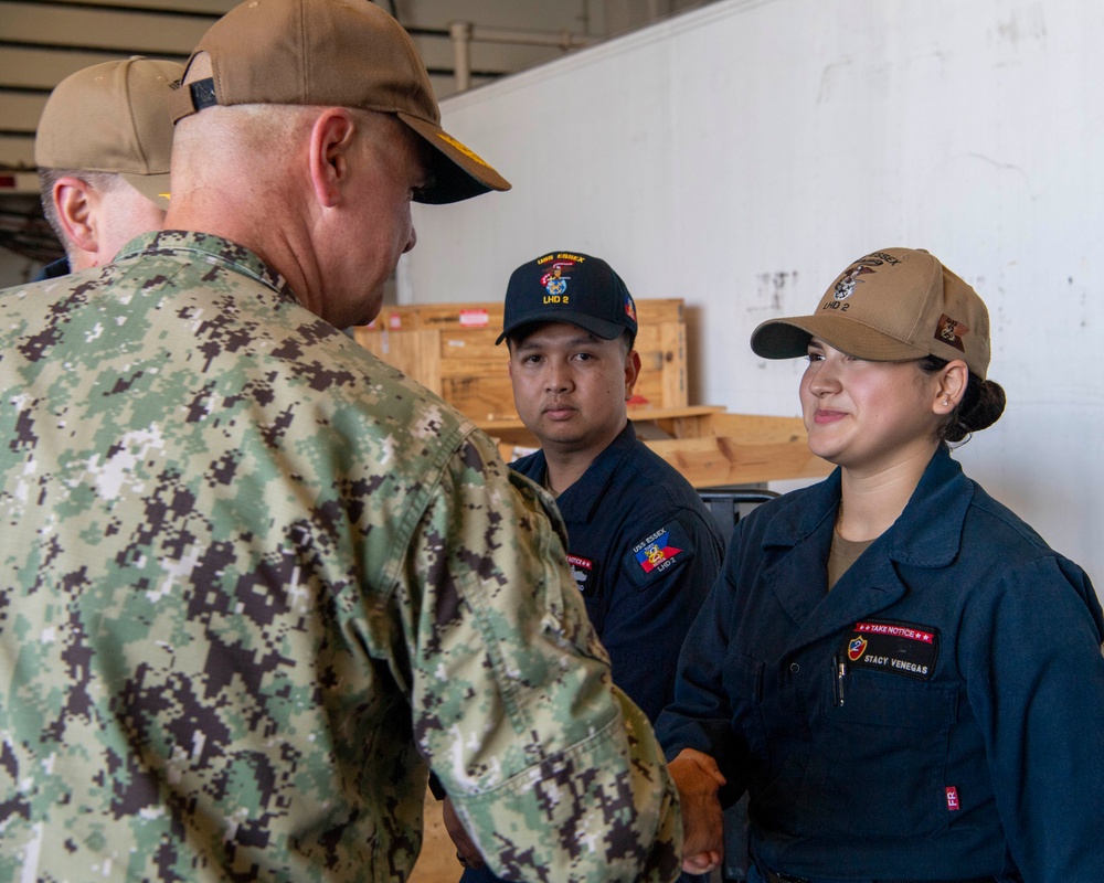 SWOBOSS Visits USS Essex, USS Russell