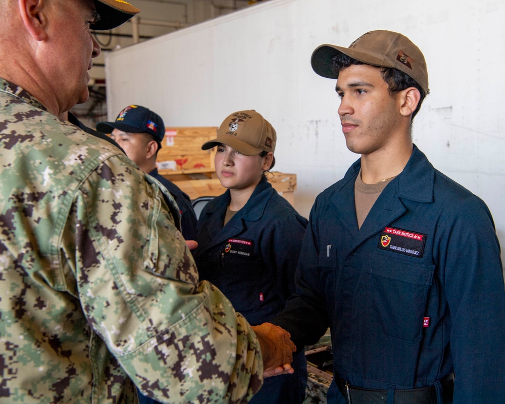 SWOBOSS Visits USS Essex, USS Russell