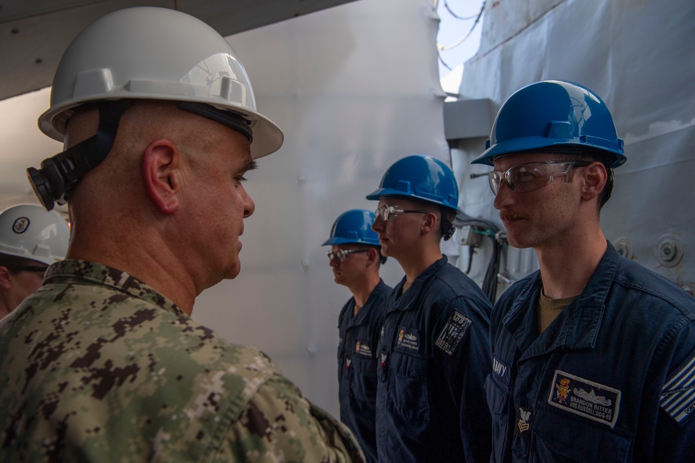 SWOBOSS Visits USS Essex, USS Russell