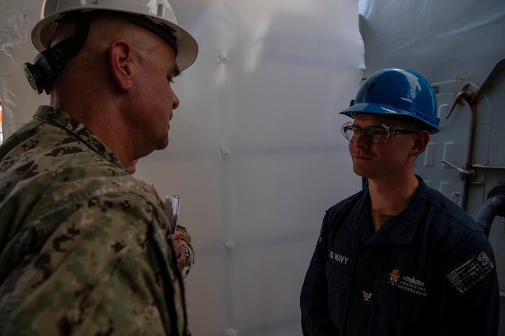 SWOBOSS Visits USS Essex, USS Russell